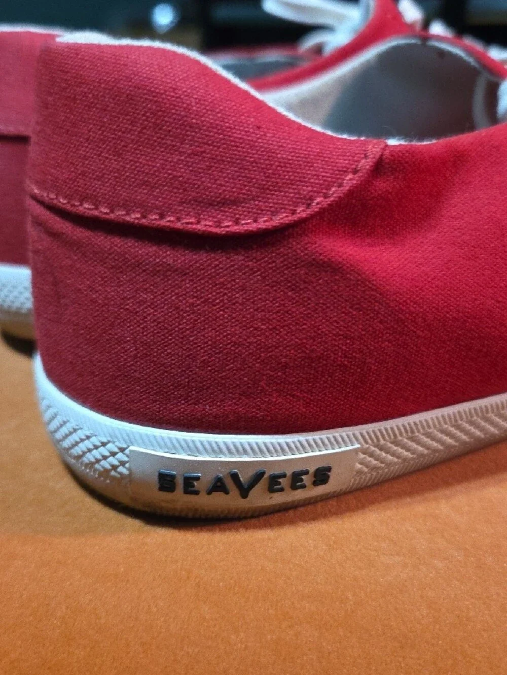 SeaVees Palm Ave Plimsol Sneakers - Cherry